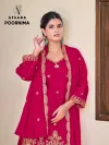 Poornima By Afsana Chinon Beads Work Readymade Salwar Kameez 